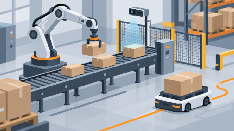 Integración y programación de robótica industrial