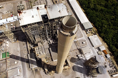 Inspección de mantenimiento para chimeneas